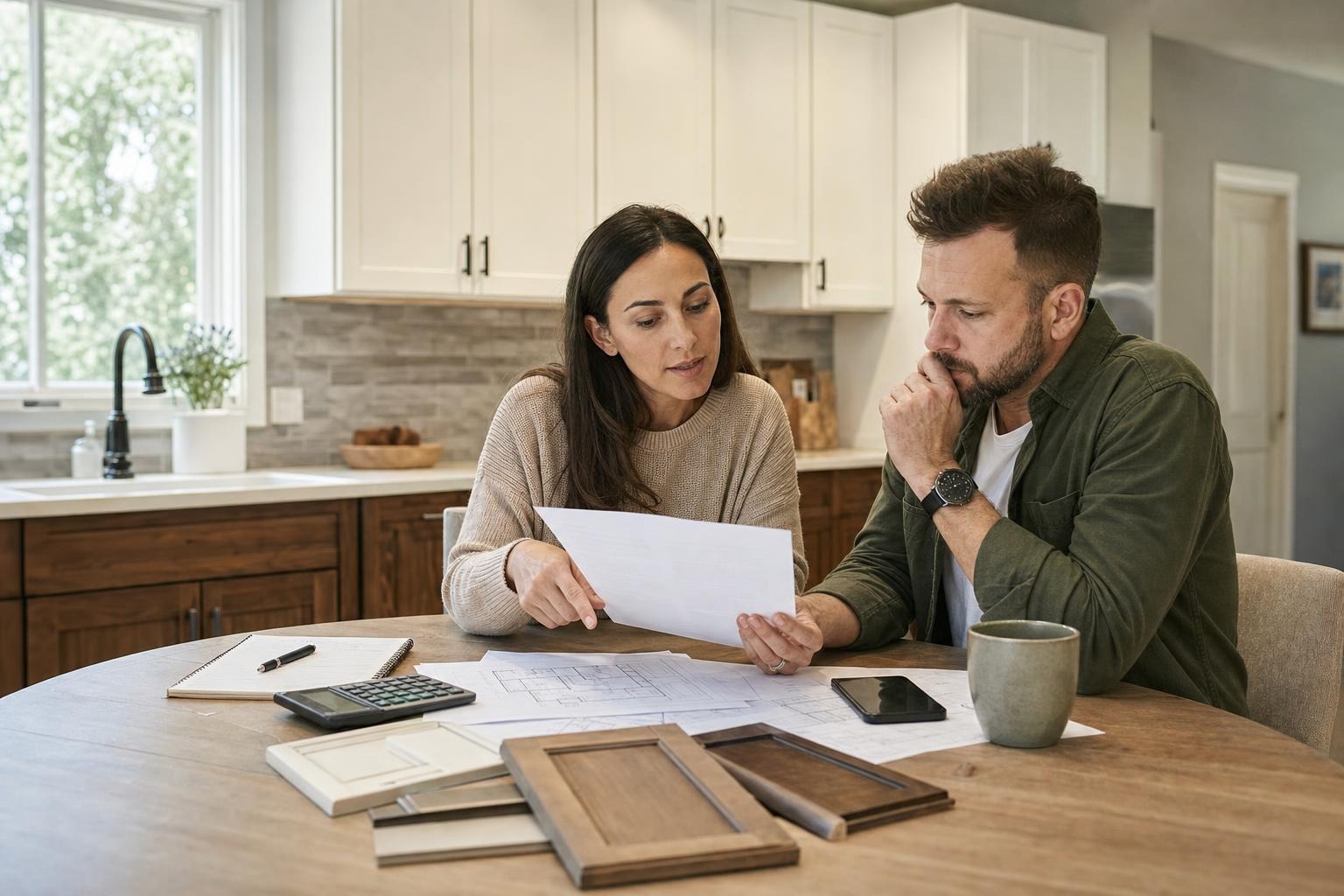 Measuring kitchen cabinets in linear feet for cabinet refacing cost estimate